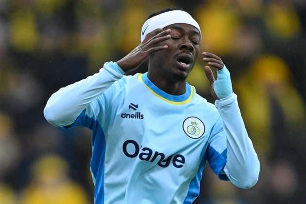Bodo Glimt v Royale Union Saint-Gilloise - UEFA Champions League BODO, NORWAY - AUGUST 11 : Fuseini Mohammed Gadafi forward of Royale Union Saint-Gilloise looking dejected during the UEFA Champions League 2026 27 third qualifying round second leg between Bodo Glimt and Royale Union Saint-Gilloise on August 11, 2026 in Bodo, Norway, 11 08 2026 Bodo Norway  Copyright: xNicoxVereeckenx