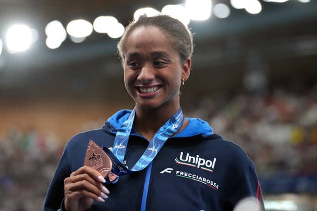 Sara Curtis Winner bronze medal Women s 100m Freestyle Final the Swimming European Aquatics Championships Paris 2026, Paris, August 11, 2026 .  Copyright: xDavidexSpada LaPressex
