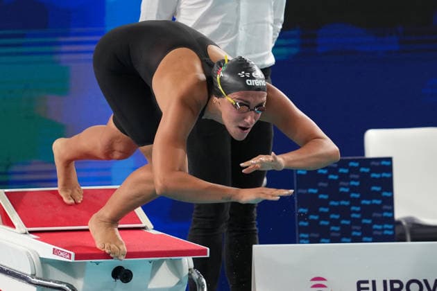 Simona Quadarella gold medal Women s 800m Freestyle the Swimming European Aquatics Championships Paris 2026, Paris, August 11, 2026 .  Copyright: xGianxMattiaxD Alberto LaPressex