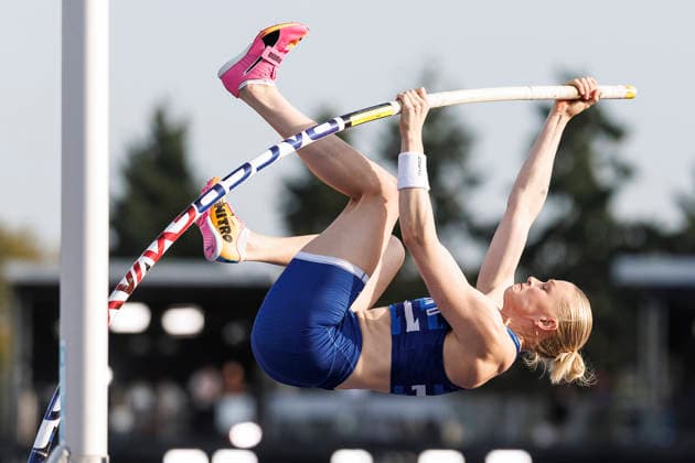 BIRMINGHAM, GREAT BRITAIN - AUGUST 11, 2026 : Wilma HELTELÄ (FIN Finland) competing in the women’s pole-vault qualification during the European Athletics Championships at Alexander Stadium on August 11, 2026 in Birmingham, Great Britain. Great Britain Copyright: xAxelxKohringx