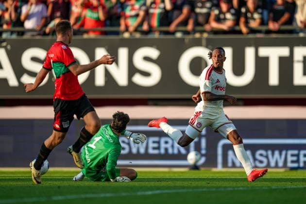 NIJMEGEN , 08-07-2026 , Stadium De Goffert , season 2026 2027 , Third qualifying round UEFA Champions League 2nd leg football , match between NEC Nijmegen and Olympiacos , picture shows Olympiacos player Gelson Martins NEC - Olympiacos  x205634096x Copyright: