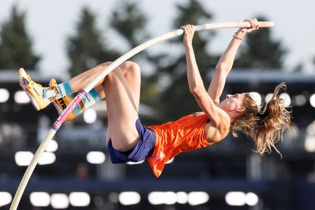 BIRMINGHAM, GREAT BRITAIN - AUGUST 11, 2026 : Marijn KIEFT (NED Netherlands) competing in the women’s pole-vault qualification during the European Athletics Championships at Alexander Stadium on August 11, 2026 in Birmingham, Great Britain. Great Britain Copyright: xAxelxKohringx