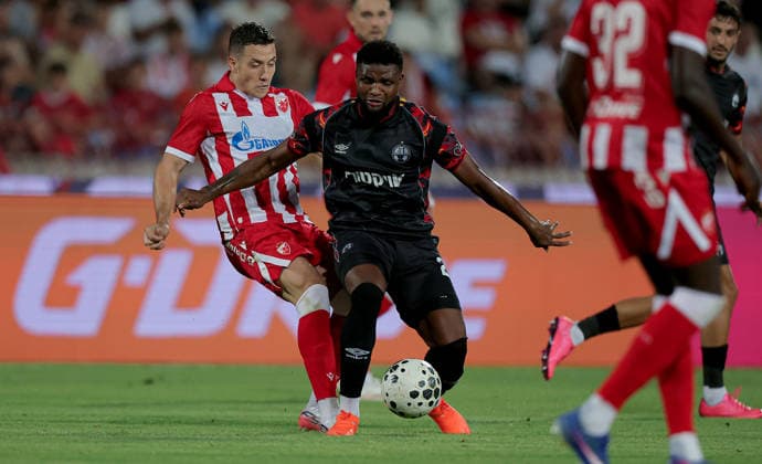 Crvena Zvezda v Hapoel Beer Sheva, UEFA Champions League, third qualifying round, 2nd leg Season 2026 2027 Belgrade, Serbia. 11th August, 2026. Hapoel s Lucas Ventura during the UEFA Champions League, third qualifying round, 2nd leg football match between Crvena Zvezda (Red Star) and Hapoel Beer-Sheva at the Rajko Mitic Stadium on August 11, 2026 in Belgrade, Serbia. Belgrade Serbia Copyright: xPedjaxMilosavljevicx x