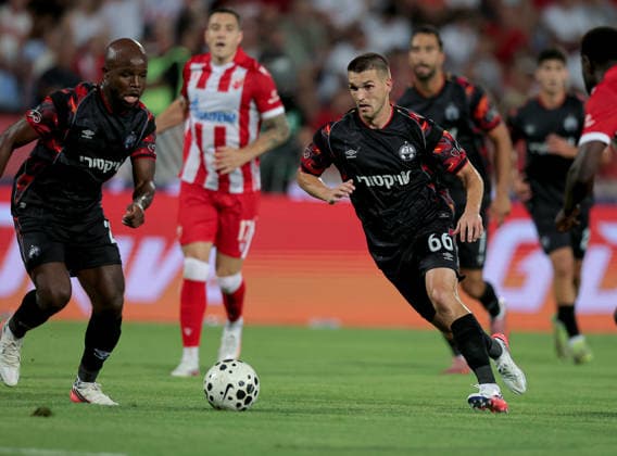 Crvena Zvezda v Hapoel Beer Sheva, UEFA Champions League, third qualifying round, 2nd leg Season 2026 2027 Belgrade, Serbia. 11th August, 2026. Hapoel s Igor Zlatanovic during the UEFA Champions League, third qualifying round, 2nd leg football match between Crvena Zvezda (Red Star) and Hapoel Beer-Sheva at the Rajko Mitic Stadium on August 11, 2026 in Belgrade, Serbia. Belgrade Serbia Copyright: xPedjaxMilosavljevicx x