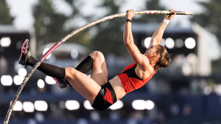 BIRMINGHAM, GREAT BRITAIN - AUGUST 11, 2026 : Lea BACHMANN (SUI Switzerland) competing in the women’s pole-vault qualification during the European Athletics Championships at Alexander Stadium on August 11, 2026 in Birmingham, Great Britain. Great Britain Copyright: xAxelxKohringx