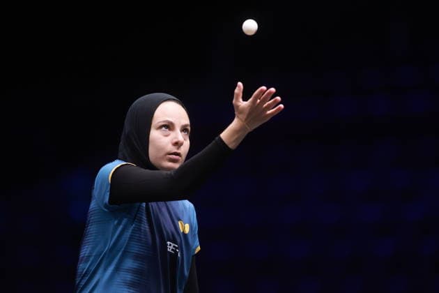 2026 WTT Europe Smash - Sweden - Main Draw Dina Meshref of Egypt competes against Wang Manyu of China during the Women s Singles Round of 64 at the 2026 Europe Smash at the Malmo Arena in Malmo, Sweden, on August 11, 2026. Malmo Sweden  Copyright: xRemyxGrosx originalFilename:gros-europesm260811_npAft.jpg