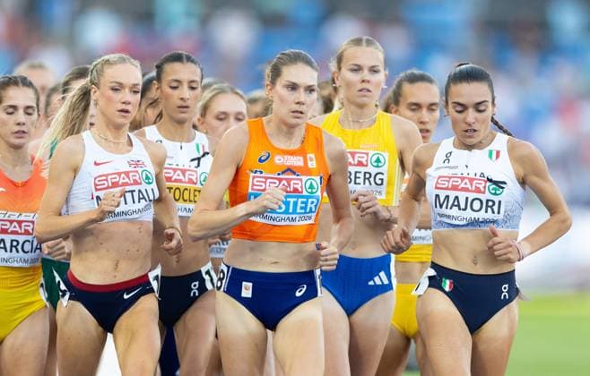 BIRMINGHAM - Maureen Koster in action in the 5000 meter final during the second day of the European Athletics Championships. IRIS VAN DEN BROEK ANP xVIxANPxSportx xxANPxIVx 565280666 originalFilename: 565280666.jpg
