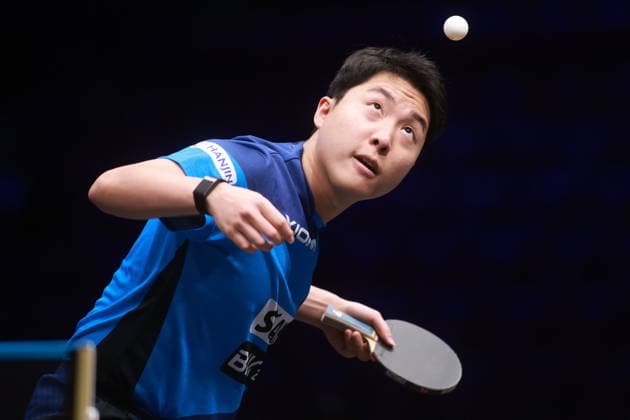 2026 WTT Europe Smash - Sweden - Main Draw Lim Jonghoon of South Korea competes against Xiang Peng of China during the Men s Singles Round of 64 at the 2026 Europe Smash at the Malmo Arena in Malmo, Sweden, on August 11, 2026. Malmo Sweden  Copyright: xRemyxGrosx originalFilename:gros-europesm260811_np3zT.jpg