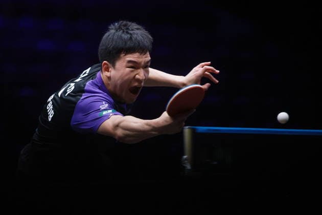 2026 WTT Europe Smash - Sweden - Main Draw Xiang Peng of China competes against Lim Jonghoon of South Korea during the Men s Singles Round of 64 at the 2026 Europe Smash at the Malmo Arena in Malmo, Sweden, on August 11, 2026. Malmo Sweden  Copyright: xRemyxGrosx originalFilename:gros-europesm260811_nppWJ.jpg