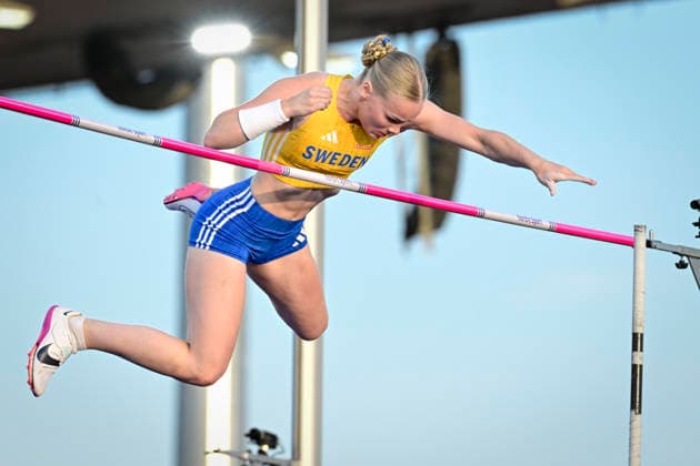 BIRMINGHAM, UNITED KINGDOM 20260811 Kajsa Roth in the women s pole vault heats during the European Athletics Championships at Alexander Stadium in Birmingham. *** The image is included in the SPORTS PACKAGE. For others PAID IMAGE. *** BIRMINGHAM UK x10030x *** BIRMINGHAM, UNITED KINGDOM 20260811 Kajsa Roth in the women’s pole vault heats during the European Athletics Championships at Alexander Stadium in Birmingham *** The image is included in the SPORTS PACKAGE. For other uses, PAID IMAGE *** BIRMINGHAM, UK x10030x  Copyright: xJonasxEkströmer TTx EUROPEAN ATHLETICS CHAMPIONSHIPS 2026