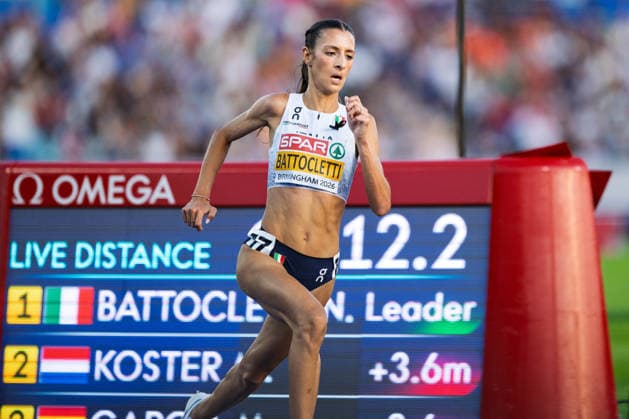 BIRMINGHAM, UNITED KINGDOM - AUGUST 11: Nadia Battocletti of Italy competes in the Women s 5000m during the European Athletics Championships at Alexander Stadium on August 11, 2026 in Birmingham, United Kingdom. England United Kingdom Copyright: xBEAUTIFULxSPORTS TobiasxLacknerx