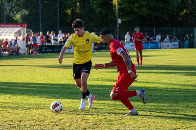 Lorenz Ender (SG Sonnenhof Großaspach, 17), SSV Schwäbisch Hall vs. SG Sonnenhof Großaspach, Fussball, WFV-Pokal, 3. Runde, 11.08.2026 Schwäbisch Hall Baden-Wuerttemberg Deutschland *** Lorenz Ender, SG Sonnenhof Großaspach, 17, SSV Schwäbisch Hall vs. SG Sonnenhof Großaspach, Soccer, WFV Cup, 3rd Round, August 11, 2026, Schwäbisch Hall, Baden-Württemberg, Germany Copyright: xkolbert-press PhilipxZieglerx