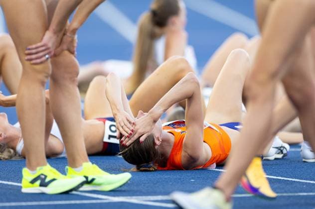 BIRMINGHAM - Maureen Koster after the 5000 meter final on the second day of the European Athletics Championships. IRIS VAN DEN BROEK ANP xVIxANPxSportx xxANPxIVx 565281167 originalFilename: 565281167.jpg