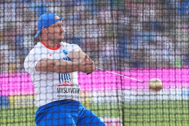 European Athletics Championships in Birmingham, United Kingdom, August 11, 2026, the men s hammer throw finals. Volodymyr Myslyvcuk of Czech Republic. (CTKxPhoto JaroslavxSvoboda) CTKPhotoP2026081106248  CTKPhotoP2026081106248