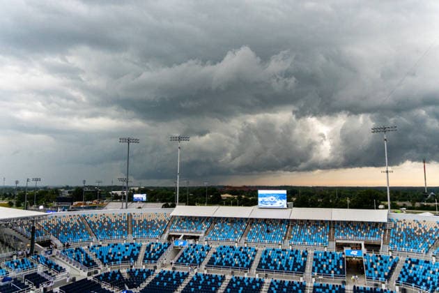 Cincinnati Open: Severe Weather Delay Severe weather delays the start of the qualifying rounds at the Cincinnati Open in Mason, Ohio, on August 11, 2026. There are 48 qualifying matches scheduled for the day and evening sessions. Mason Ohio United States  Copyright: xJasonxWhitmanx originalFilename:0863854319st.jpg