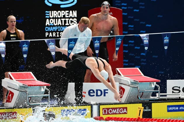 2026-08-11 2026 European Aquatics Championships PARIS, FRANCE - AUGUST 11: Marrit Steenbergen of the Netherlands during 2026 European Aquatics Championships on August 11, 2026 in Paris, France. (Photo by Nikola Krstic BSR Agency) Paris France Content not available for redistribution in The Netherlands directly or indirectly through any third parties. Copyright: xBSRxAgencyx