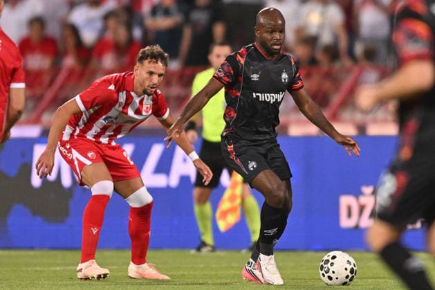 CRVENA ZVEZDA vs HAPOEL BEER SHEVA JAVON EAST football Crvena zvezda vs Hapoel Ber Sheva Champions league qualification match at Rajko Mitic stadium , Belgrade 27.08.2026 PHOTO FOOTBALL, CRVENA ZVEZDA, RED STAR, UEFA CHAMPIONS LEAGUE QUALIFICATIONS, HAPOEL BEER SHEVA Belgrade Rajko Mitic stadium Serbia Copyright: xMarkoxMetlasx xMNxPressx