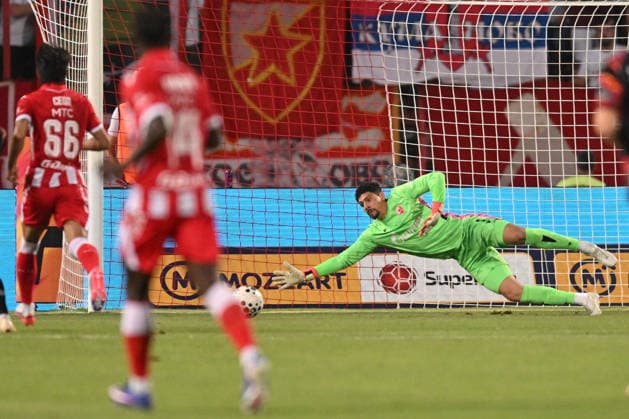 CRVENA ZVEZDA vs HAPOEL BEER SHEVA MATHEUS LIMA MAGALHAES Mateus Lima Magaljaes football Crvena zvezda vs Hapoel Ber Sheva Champions league qualification match at Rajko Mitic stadium , Belgrade 27.08.2026 PHOTO FOOTBALL, CRVENA ZVEZDA, RED STAR, UEFA CHAMPIONS LEAGUE QUALIFICATIONS, HAPOEL BEER SHEVA Belgrade Rajko Mitic stadium Serbia Copyright: xMarkoxMetlasx xMNxPressx