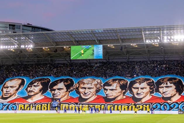 xx and yy seen during UEFA Champions league third qualifying round game between teams of SK Slovan Bratislava and Mjallby (Dominika Kortvelyesiova Ball Raw Images) Bratislava Tehelne Pole stadium Slovakia Copyright: xDominikaxKortvelyesiovax DKR_5618