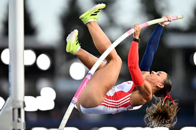 European Athletics Championships Birmingham 2026 - day 2 BIRMINGHAM, ENGLAND - AUGUST 11 : Petit Berenice (FRA) in action during the pole vault qualifiers on day 2 of the Birmingham 2026 European Athletics Championships on August 11, 2026 in Birmingham, England, 11 08 2026 Birmingham ENGLAND  Copyright: xTomasxSiskx