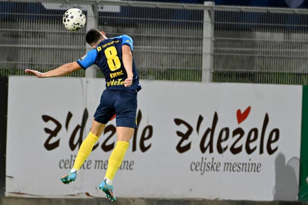 CELJE; SLOVENIA - ARMENIA 11: Mario Kvesic of Celje during the UEFA Champions League QR-3 second match between Celje (Slovenia) and Ararat-Armenia (Armenia) at Stadion Celje, Celje on August 11, 2026 in Celje, Slovenia. (Photo by Igor Kupljenik Sports Press Photo).  Copyright: xIgorxKupljenikx xSPPx Sportspressphoto_SPR204326