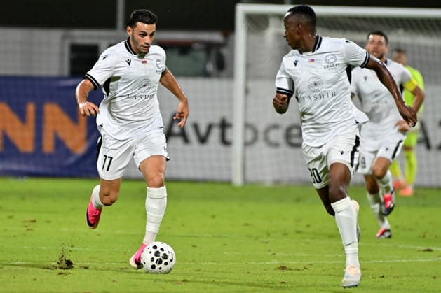 CELJE; SLOVENIA - ARMENIA 11: Artur Serobyan of Ararat-Armenia during the UEFA Champions League QR-3 second match between Celje (Slovenia) and Ararat-Armenia (Armenia) at Stadion Celje, Celje on August 11, 2026 in Celje, Slovenia. (Photo by Igor Kupljenik Sports Press Photo).  Copyright: xIgorxKupljenikx xSPPx Sportspressphoto_SPR204328