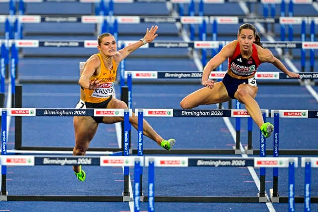 Franziska SCHUSTER (Germany, TSV Bayer 04 Leverkusen, 100m HURDLES Women) GBR, European Athletics Championships, Athletics, 11.08.2026, GBR, European Athletics Championships, Athletics, 11.08.2026, Birmingham *** Franziska SCHUSTER, Germany, TSV Bayer 04 Leverkusen, Women s 100m Hurdles, GBR, European Athletics Championships, Track and Field, August 11, 2026, GBR, European Athletics Championships, Track and Field, August 11, 2026, Birmingham Copyright: xEibnerxPressefoto JanxPapenfussx EP_JPS