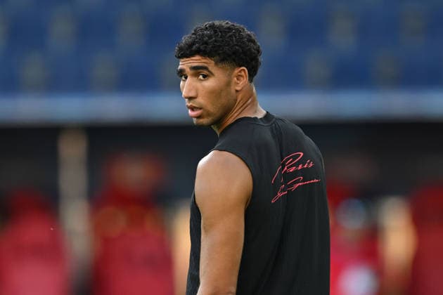 PSG hold final training session ahead of UEFA Super Cup SALZBURG, AUSTRIA - AUGUST 11: Achraf Hakimi of PSG takes part in the team s final training session under head coach Luis Enrique at Salzburg Stadium in Salzburg, Austria, ahead of the UEFA Super Cup match against Aston Villa on August 11, 2026. Harun Ozalp Anadolu Salzburg Austria. Editorial use only. Please get in touch for any other usage.  Copyright: x2026xAnadoluxHarunxOzalpx
