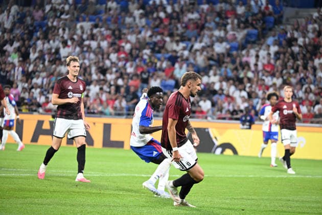 Football : Olympique Lyonnais v Sparta Praha- Qualifying champions league 11 08 2026 Ernest NUAMAH of Lyon scoring goal during the second leg, 3rd qualifying round match of the Football Champions League between Olympiquer Lyonnais and Sparta Praha ,Czech Republic at Groupama Stadium Decines Charpieu Lyon on August 11, 2026, , France LYONFrance  Copyright: xMouradxAllilix