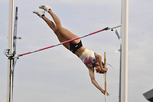 Belgian Elien Vekemans pictured in action during the women s pole vault event on the second day of the European Athletics Championships (August 10-18) in Birmingham, United Kingdom, on Tuesday 11 August 2026. ERICxLALMAND  x183184895x