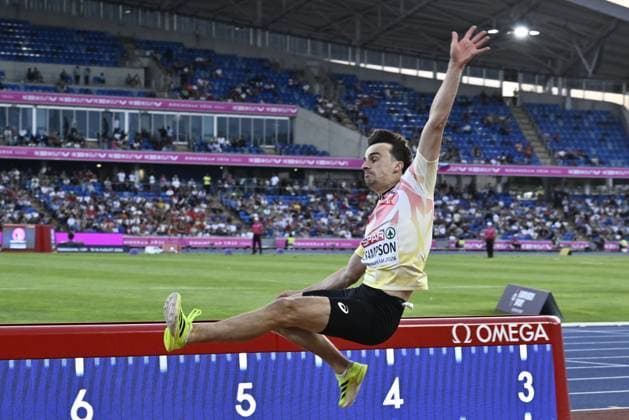 Belgian Yani Sampson pictured in action during the final of the men s Long Jump event on the second day of the European Athletics Championships (August 10-18) in Birmingham, United Kingdom, on Tuesday 11 August 2026. ERICxLALMAND  x183185069x