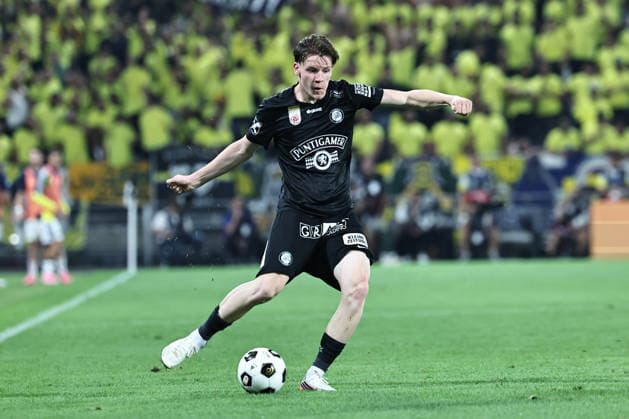 SOCCER - UEFA CL, Sturm vs Fenerbahce GRAZ,AUSTRIA,11.AUG.26 - SOCCER - UEFA Champions League, qualification, SK Sturm Graz vs Fenerbahce Istanbul. Image shows Luca Weinhandl (Sturm).  GEPAxpictures xChrisxBauer