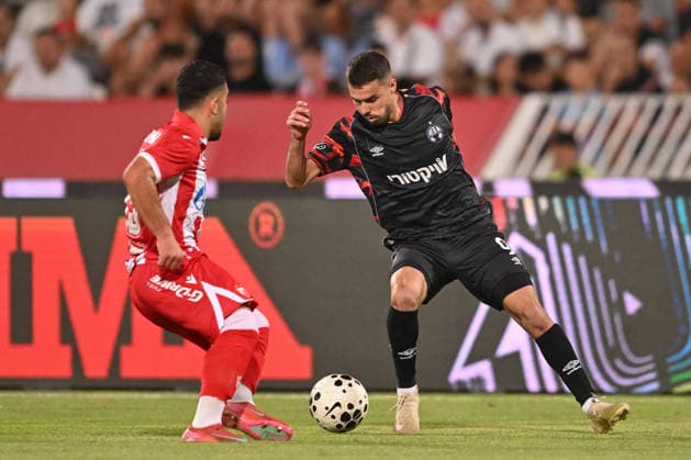 CRVENA ZVEZDA vs HAPOEL BEER SHEVA ZAHI AHMAD football Crvena zvezda vs Hapoel Ber Sheva Champions league qualification match at Rajko Mitic stadium , Belgrade 27.08.2026 PHOTO FOOTBALL, CRVENA ZVEZDA, RED STAR, UEFA CHAMPIONS LEAGUE QUALIFICATIONS, HAPOEL BEER SHEVA Belgrade Rajko Mitic stadium Serbia Copyright: xMarkoxMetlasx xMNxPressx