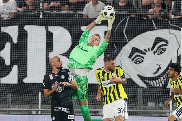 11 August 2026 - SOCCER - 2026 27 UEFA CHAMPIONS LEAGUE, Third Qualifying Round, 2nd Leg SK Sturm Graz vs Fenerbahce SK Mert Gunok (Fenerbahce) saves the ball Graz Stadion Graz Liebenau Styria Austria Copyright: xYigitxOermex xPsxImagesxYigitxOermex xPsxImagesx