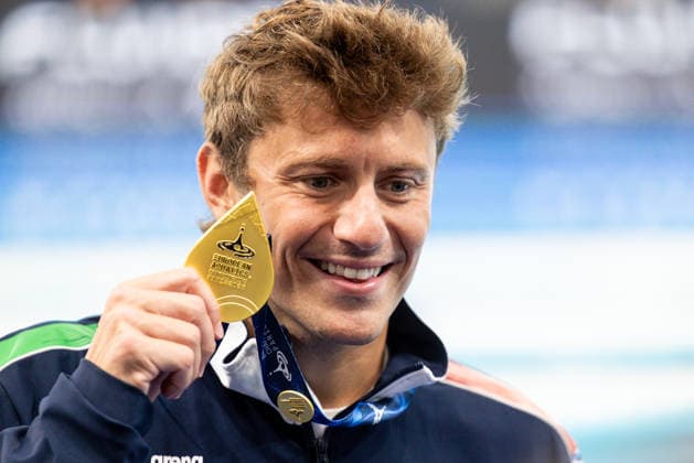 European Aquatics Championships Swimming Day 2 Nicolo Martinenghi during European Aquatics Championships Swimming Day 2 in Paris, France, on August 11, 2026 Paris France  Copyright: xFotoxOlimpikx originalFilename:jastrzebowski-european260811_npJci.jpg