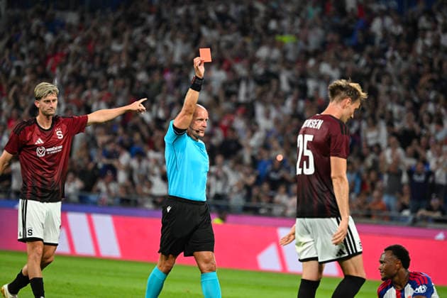 Football : Olympique Lyonnais v Sparta Praha- Qualifying champions league 11 08 2026 Referee Szymon MARCINISKduring the second leg, 3rd qualifying round match of the Football Champions League between Olympiquer Lyonnais and Sparta Praha ,Czech Republic at Groupama Stadium Decines Charpieu Lyon on August 11, 2026, , France LYONFrance  Copyright: xMouradxAllilix