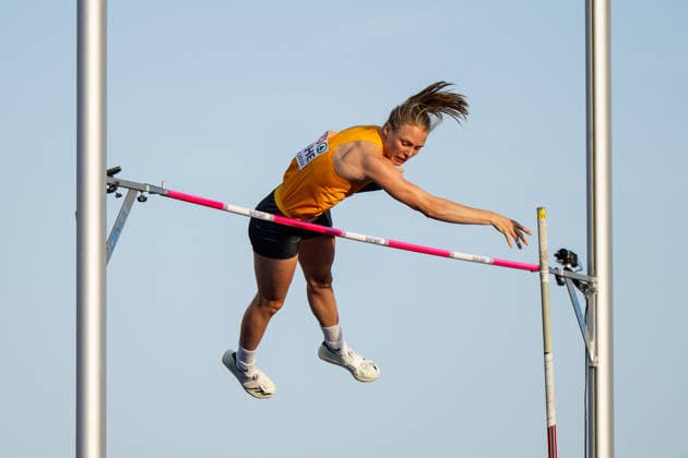11.08.2026, GBR, Leichtathletik, Europameisterschaft 2026, Abendsession Tag 2, Birmingham Anjuli Knäsche ( Deutschland ), Stabhochsprung Damen, Qualifikation, Birmingham Alexander Stadium England Großbritannien *** August 11, 2026, GBR, Track and Field, 2026 European Championships, Evening Session, Day 2, Birmingham Anjuli Knäsche, Germany, Women s Pole Vault, Qualifying Round, Birmingham Alexander Stadium, England, Great Britain Copyright: xNordphoto Memmlerx