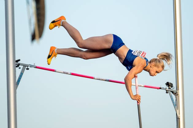 11.08.2026, GBR, Leichtathletik, Europameisterschaft 2026, Abendsession Tag 2, Birmingham Saga Andersson ( Finnland ), Stabhochsprung Damen, Qualifikation Birmingham Alexander Stadium England Großbritannien *** August 11, 2026, GBR, Track and Field, 2026 European Championships, Evening Session, Day 2, Birmingham, Saga Andersson (Finland), Women s Pole Vault, Qualifying Round, Alexander Stadium, Birmingham, England, Great Britain Copyright: xNordphoto Memmlerx