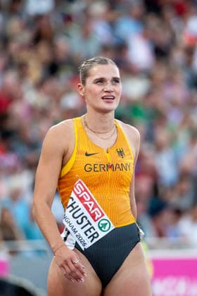 11.08.2026, GBR, Leichtathletik, Europameisterschaft 2026, Abendsession Tag 2, Birmingham Franziska Schuster ( Deutschland ), 100 Meter Hürden Damen, Halbfinale Birmingham Alexander Stadium England Großbritannien *** August 11, 2026, GBR, Track and Field, 2026 European Championships, Evening Session, Day 2, Birmingham; Franziska Schuster, Germany, Women s 100-meter hurdles, Semifinals, Alexander Stadium, Birmingham, England, Great Britain Copyright: xNordphoto Memmlerx
