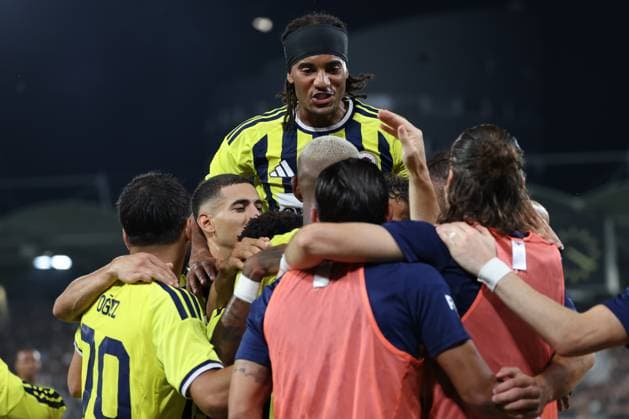 11 August 2026 - SOCCER - 2026 27 UEFA CHAMPIONS LEAGUE, Third Qualifying Round, 2nd Leg SK Sturm Graz vs Fenerbahce SK Talisca (Fenerbahce) celebrates his team s first goal Graz Stadion Graz Liebenau Styria Austria Copyright: xYigitxOermex xPsxImagesxYigitxOermex xPsxImagesx