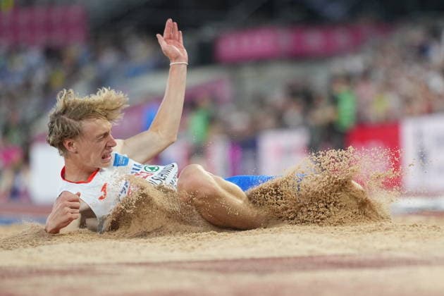 European Athletics Championships in Birmingham, United Kingdom, August 11, 2026, the men s Long Jump finals. Petr Meindlschmid of Czech Republic. (CTKxPhoto JaroslavxSvoboda) CTKPhotoP2026081106953  CTKPhotoP2026081106953