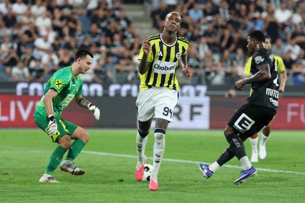 11 August 2026 - SOCCER - 2026 27 UEFA CHAMPIONS LEAGUE, Third Qualifying Round, 2nd Leg SK Sturm Graz vs Fenerbahce SK Talisca (Fenerbahce) celebrates his team s first goal Graz Stadion Graz Liebenau Styria Austria Copyright: xYigitxOermex xPsxImagesxYigitxOermex xPsxImagesx