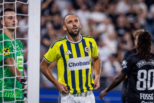 STURM GRAZ - FENERBAHCE Vedat Muriqi of Fenerbahce during the second leg of third qualifying round of UEFA Champions league football match between SK Sturm Graz and Fenerbahce BK at the Stadion Graz Liebenau. Graz, Austria, August 11, 2026. Photo by Branislav Racko Copyright: xx 080A2789