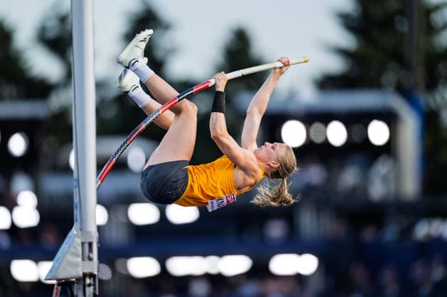 BIRMINGHAM, UNITED KINGDOM - AUGUST 11: Anjuli Knäsche of Germany competes in the Women s Pole Vault during the European Athletics Championships at Alexander Stadium on August 11, 2026 in Birmingham, United Kingdom. England United Kingdom Copyright: xBEAUTIFULxSPORTS TobiasxLacknerx