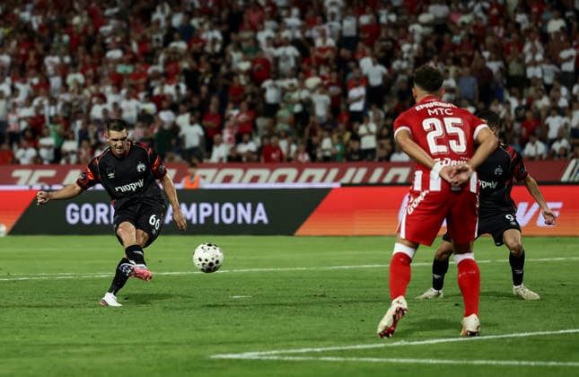 Crvena Zvezda v Hapoel Beer Sheva - UEFA Chmpions League Qualifiers during the UEFA Champions League 2026 27 League Third qualifying round 2nd leg match between FK Crvena Zvezda and Hapoel Beer Sheva at Stadium Rajko Mitic on August 11, 2026 in Belgrade, Serbia. Belgrade Serbia Copyright: xSrdjanxStevanovicx x