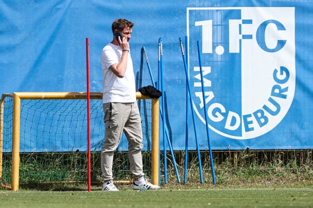 Sportdirektor Peer Jaekel (1. FC Magdeburg) - 2. Fußball Bundesliga Saison 2026-2027 1. FC Magdeburg Training an der Avnet Arena in Magdeburg - Fußball,Mann,Männer,Deutschland,11.08.2026 *** Sports Director Peer Jaekel, 1. FC Magdeburg, 2. Bundesliga, 2026–2027 Season, 1. FC Magdeburg training at the Avnet Arena in Magdeburg, soccer, man, men, Germany, August 11, 2026