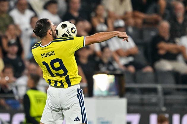 SOCCER - UEFA CL, Sturm vs Fenerbahce GRAZ,AUSTRIA,11.AUG.26 - SOCCER - UEFA Champions League, qualification, SK Sturm Graz vs Fenerbahce Istanbul. Image shows Vedat Muriqi (Fenerbahce).  GEPAxpictures xAvnixRetkoceri