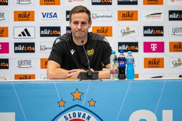 Disappointed Torjus Aksum interview during Champions League qualifying round 3 match, SK Slovan Bratislava - Mjallby AIF , 11. august 2026, Tehelne pole Stadium, Bratislava, Slovakia Copyright: xMICHALxFAJT,ZOSPORTU.SKx MAJ_6250