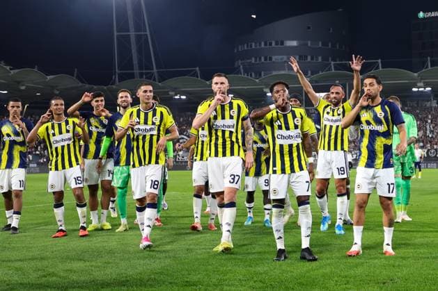 11 August 2026 - SOCCER - 2026 27 UEFA CHAMPIONS LEAGUE, Third Qualifying Round, 2nd Leg SK Sturm Graz vs Fenerbahce SK Fenerbahce SK celebrates victory after the match Graz Stadion Graz Liebenau Styria Austria Copyright: xYigitxOermex xPsxImagesxYigitxOermex xPsxImagesx