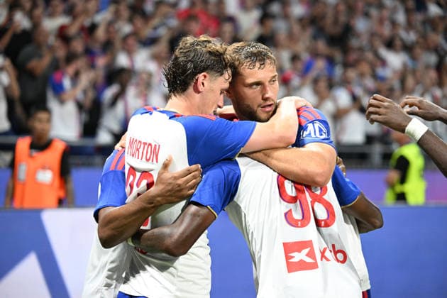 Football : Olympique Lyonnais v Sparta Praha- Qualifying champions league 11 08 2026 Ainsley MAITLAND NILES scoring goal of Lyon scoring goal during the second leg, 3rd qualifying round match of the Football Champions League between Olympiquer Lyonnais and Sparta Praha ,Czech Republic at Groupama Stadium Decines Charpieu Lyon on August 11, 2026, , France LYONFrance  Copyright: xMouradxAllilix